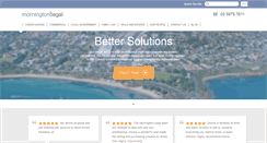 Desktop Screenshot of morningtonlegal.com.au