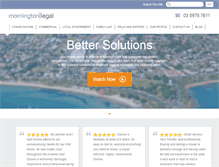 Tablet Screenshot of morningtonlegal.com.au